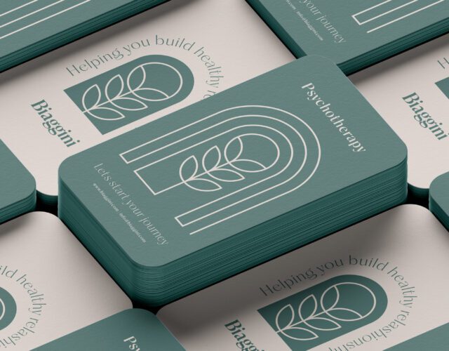 Daniela Biaggini Psychotherapy business cards